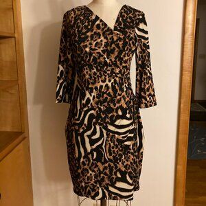 ADRESSING WOMAN Animal Print Dress